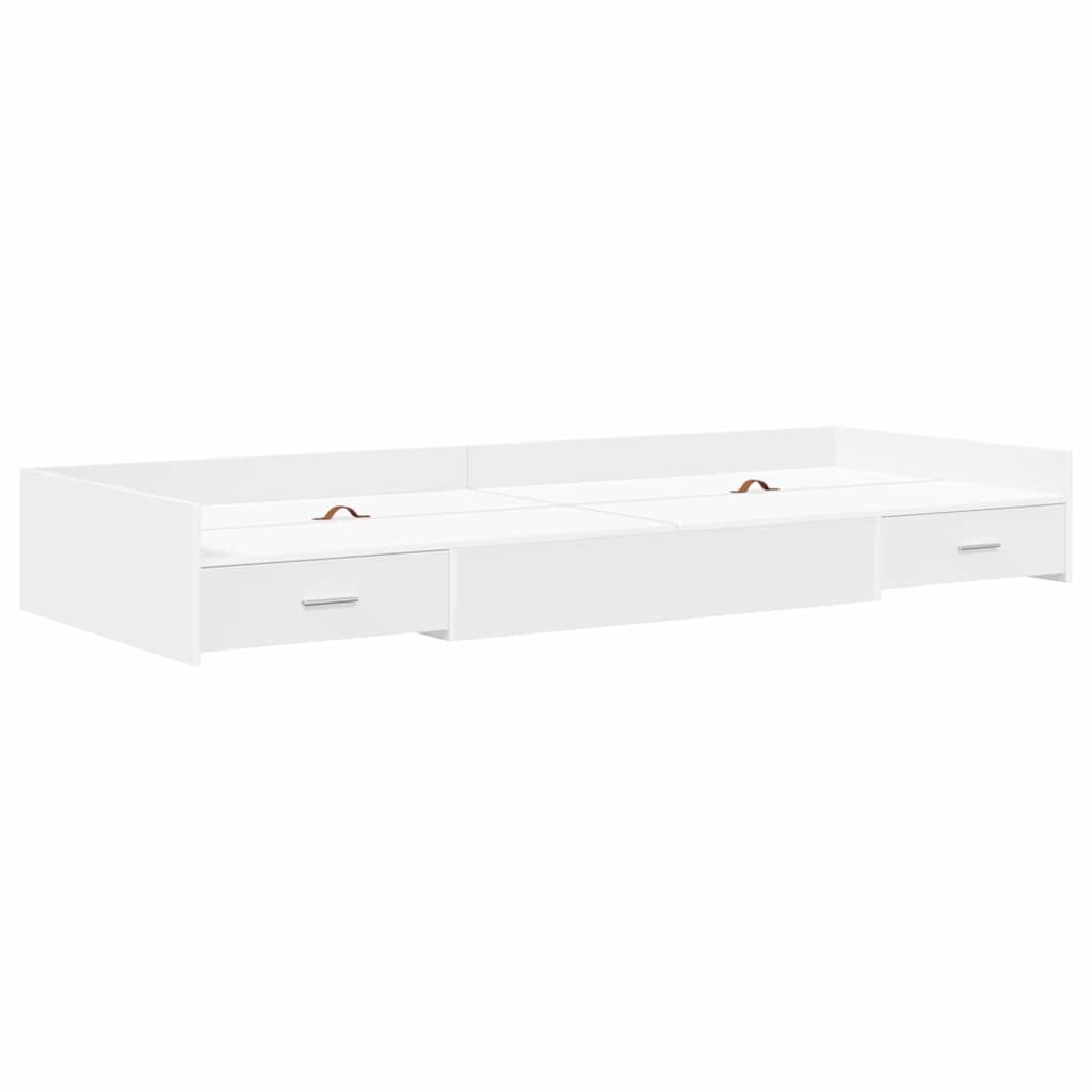 Struttura del letto Bianco 90 x 200 cm Legno multistrato | homemem39