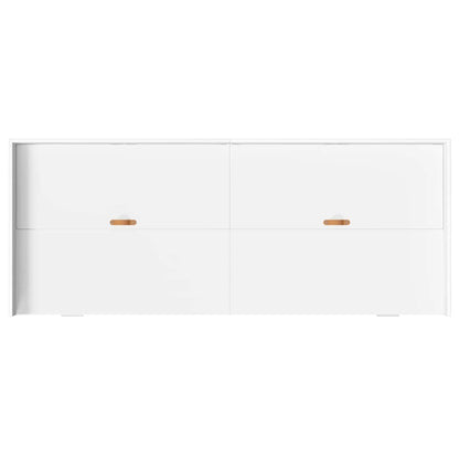 Struttura del letto Bianco 90 x 200 cm Legno multistrato | homemem39