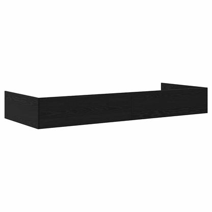 Struttura del letto Rovere Nero 90 x 200 cm Legno multistrato | homemem39
