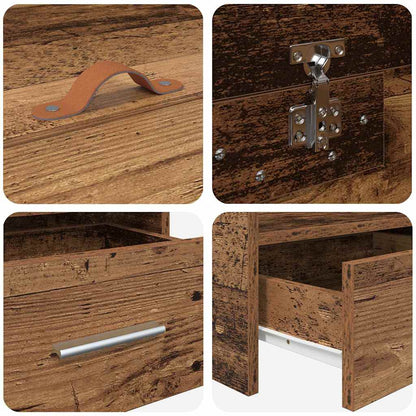 Struttura del letto Legno vecchio 90 x 200 cm Legno multistrato