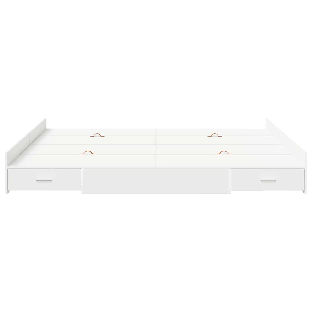 Struttura letto con contenitore Bianco 200 x 200 cm | homemem39