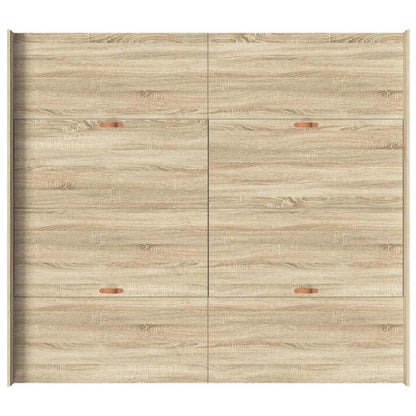 Struttura letto con contenitore Rovere Sonoma 200 x 200 cm