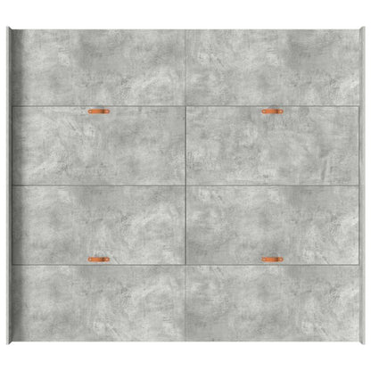 Struttura letto con contenitore Grigio cemento 200 x 200 cm | homemem39