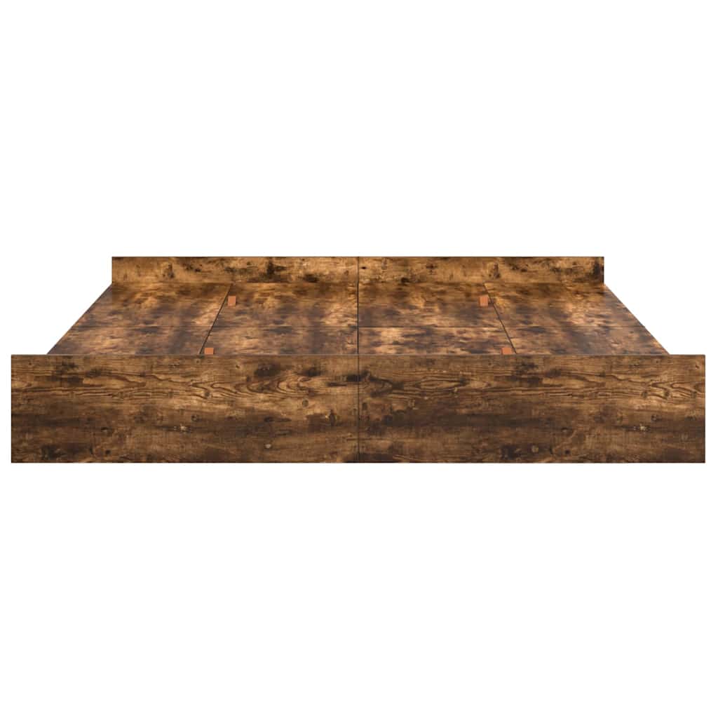 Struttura letto con contenitore Rovere fumé 200 x 200 cm | homemem39