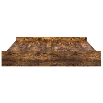 Struttura letto con contenitore Rovere fumé 200 x 200 cm | homemem39