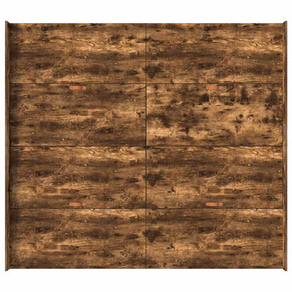 Struttura letto con contenitore Rovere fumé 200 x 200 cm | homemem39