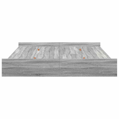 Struttura letto con contenitore Grigio Sonoma 200 x 200 cm | homemem39
