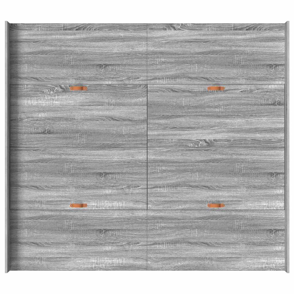 Struttura letto con contenitore Grigio Sonoma 200 x 200 cm