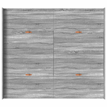 Struttura letto con contenitore Grigio Sonoma 200 x 200 cm