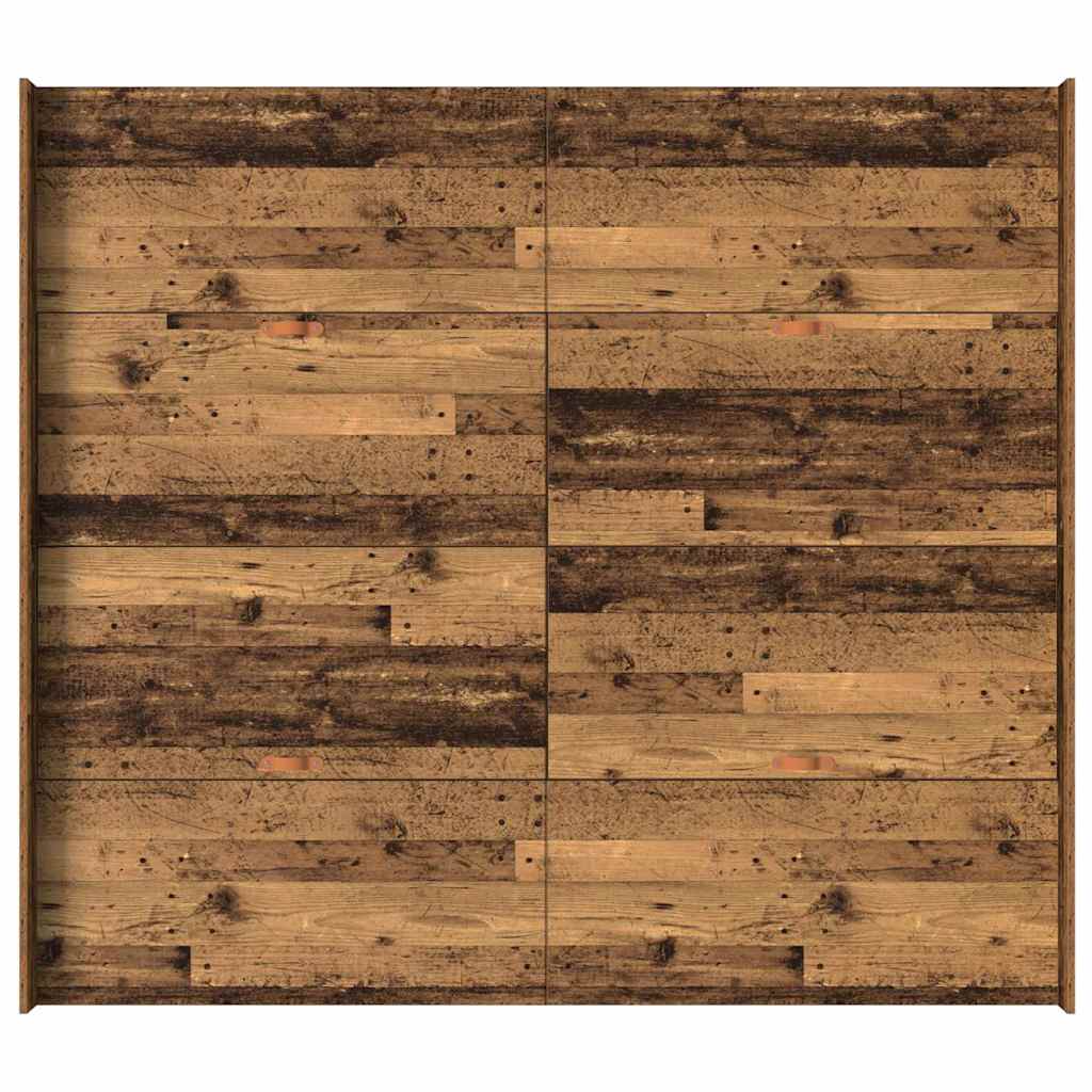 Struttura letto con contenitore Legno vecchio 200 x 200 cm