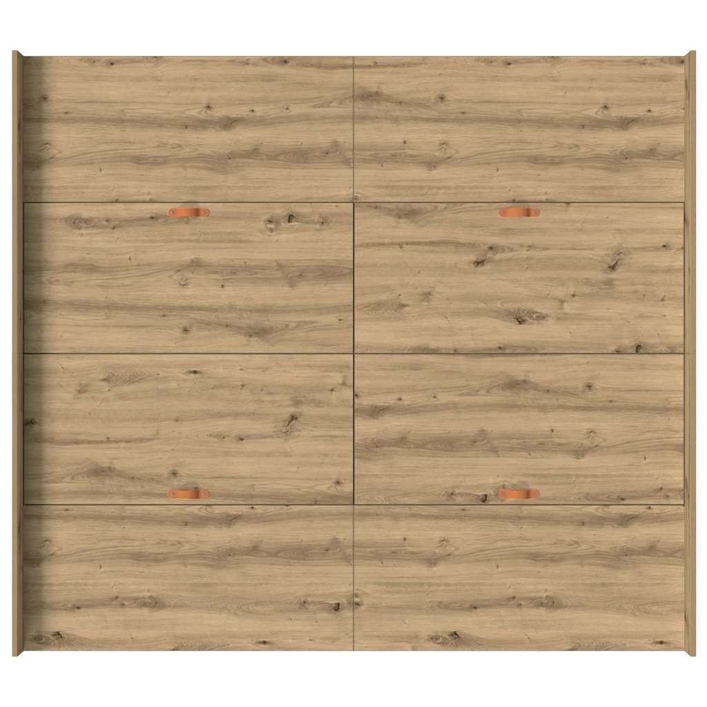 Struttura letto con contenitore Rovere artigianale 200 x 200 cm