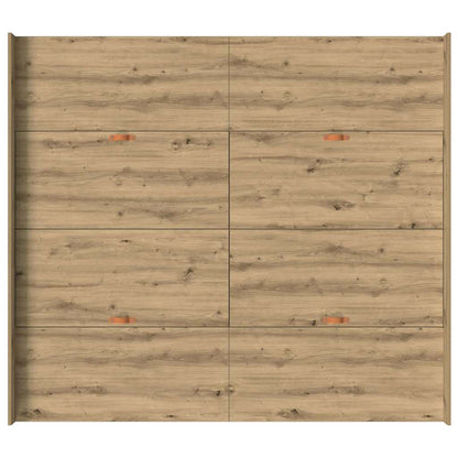 Struttura letto con contenitore Rovere artigianale 200 x 200 cm