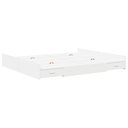Struttura letto con contenitore Bianco 180 x 200 cm | homemem39