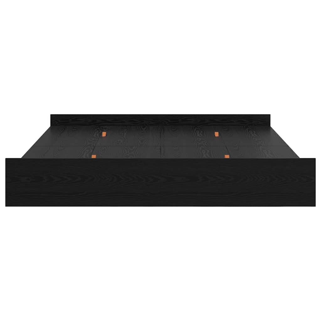 Struttura letto con contenitore Rovere Nero 180 x 200 cm