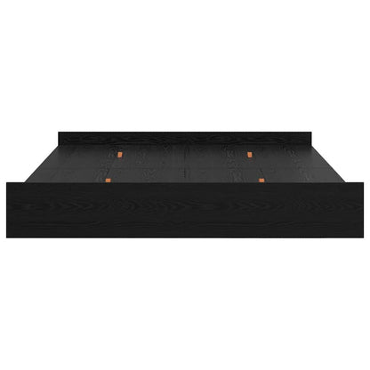 Struttura letto con contenitore Rovere Nero 180 x 200 cm