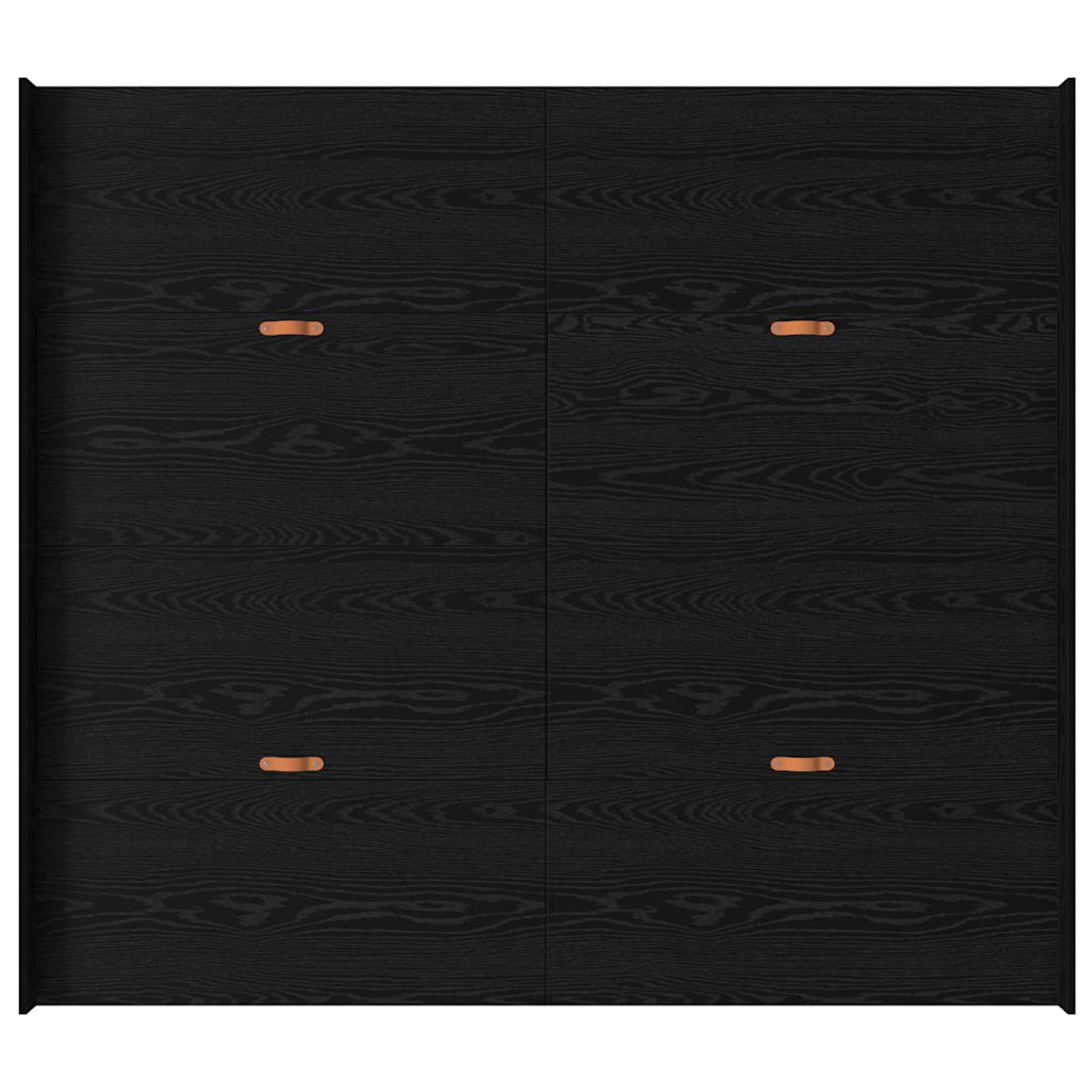 Struttura letto con contenitore Rovere Nero 180 x 200 cm