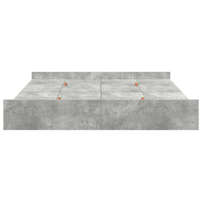 Struttura letto con contenitore Grigio cemento 180 x 200 cm
