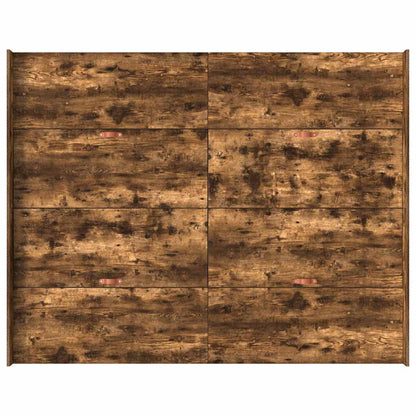 Struttura letto con contenitore Rovere fumé 160 x 200 cm