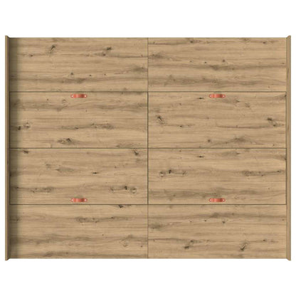 Struttura letto con contenitore Rovere artigianale 140 x 200 cm