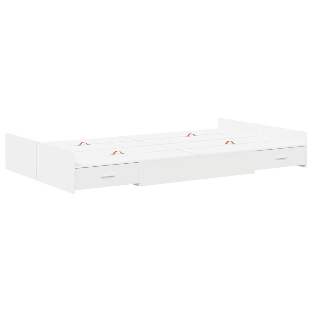 Struttura letto con contenitore Bianco 120 x 200 cm | homemem39
