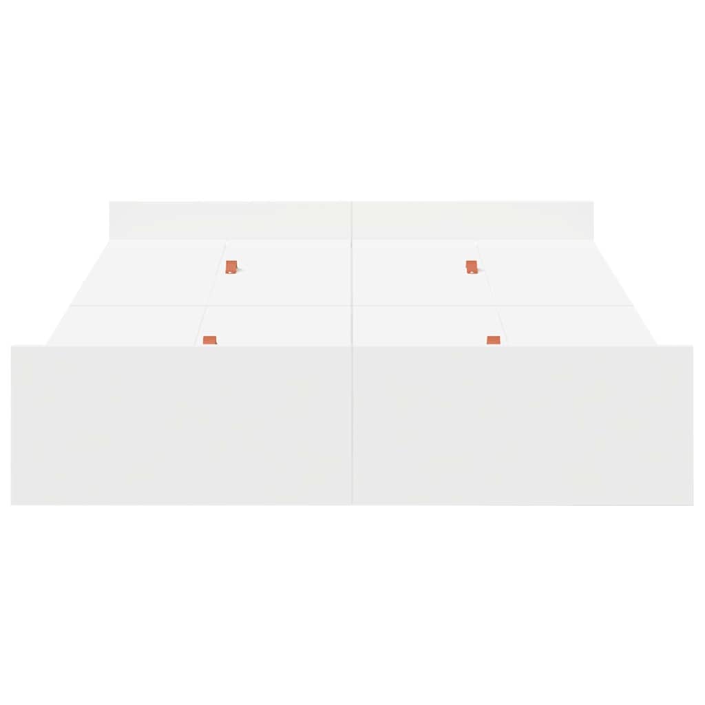 Struttura letto con contenitore Bianco 120 x 200 cm