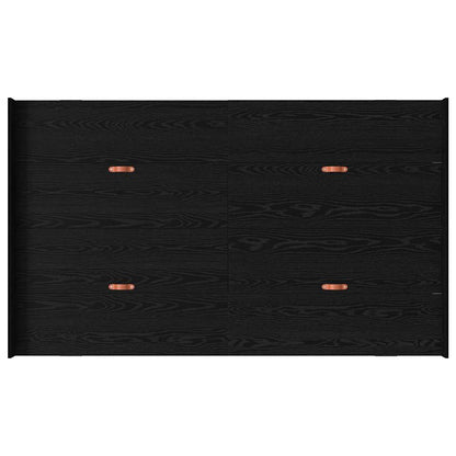 Struttura letto con contenitore Rovere Nero 120 x 200 cm | homemem39