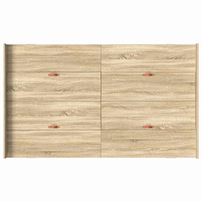Struttura letto con contenitore Rovere Sonoma 120 x 200 cm | homemem39