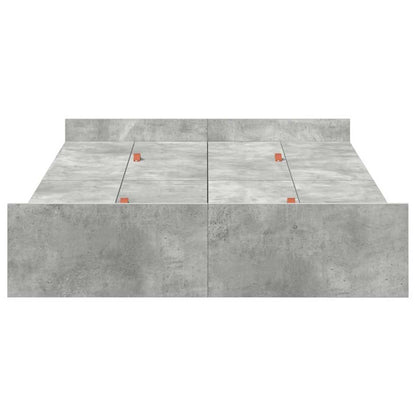 Struttura letto con contenitore Grigio cemento 120 x 200 cm | homemem39