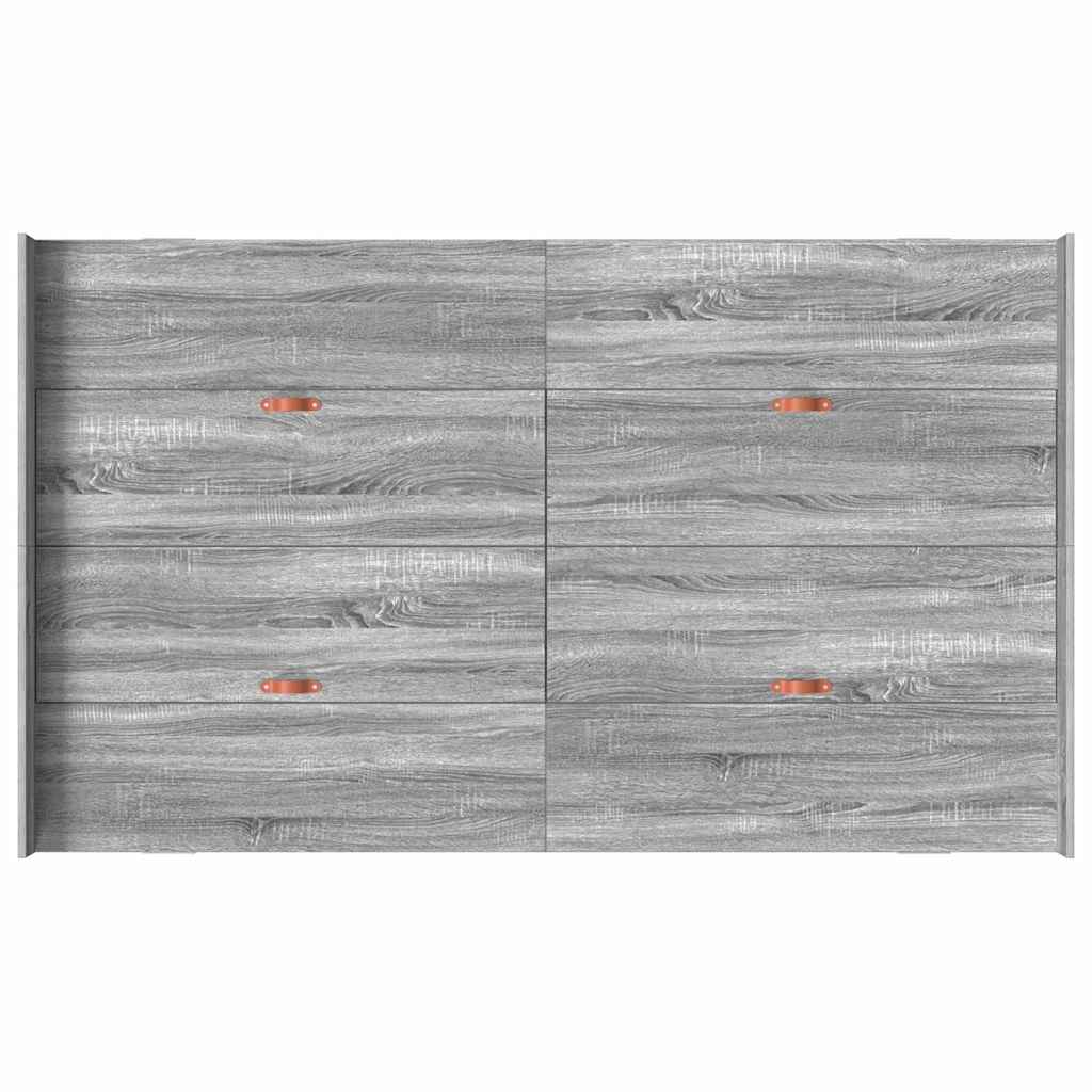 Struttura letto con contenitore Grigio Sonoma 120 x 200 cm | homemem39