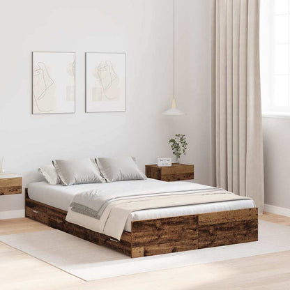 Struttura letto con contenitore Legno vecchio 120 x 200 cm | homemem39