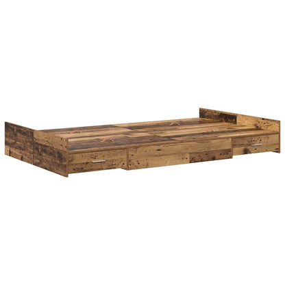 Struttura letto con contenitore Legno vecchio 120 x 200 cm | homemem39