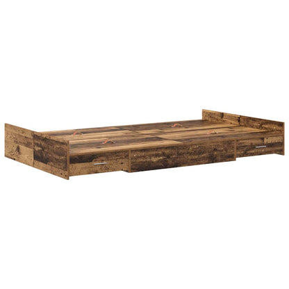 Struttura letto con contenitore Legno vecchio 120 x 200 cm | homemem39