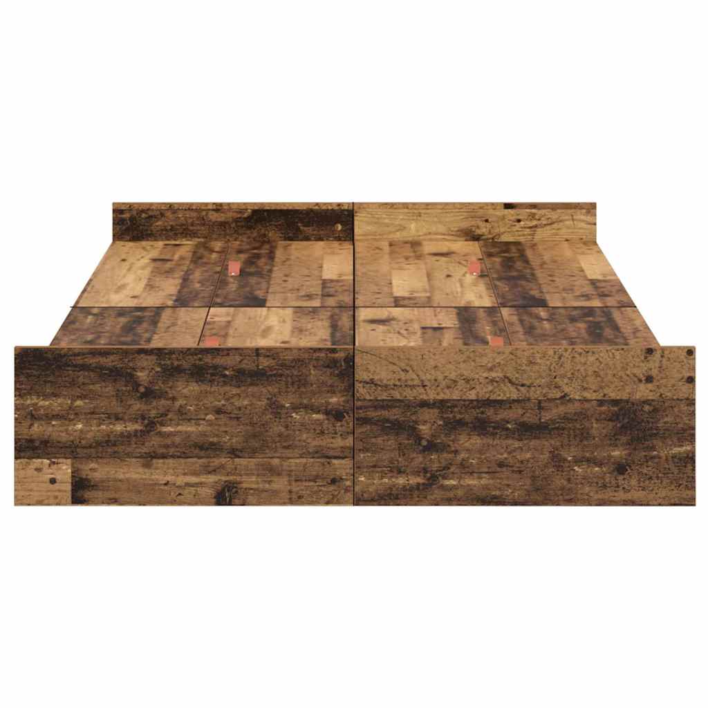 Struttura letto con contenitore Legno vecchio 120 x 200 cm | homemem39