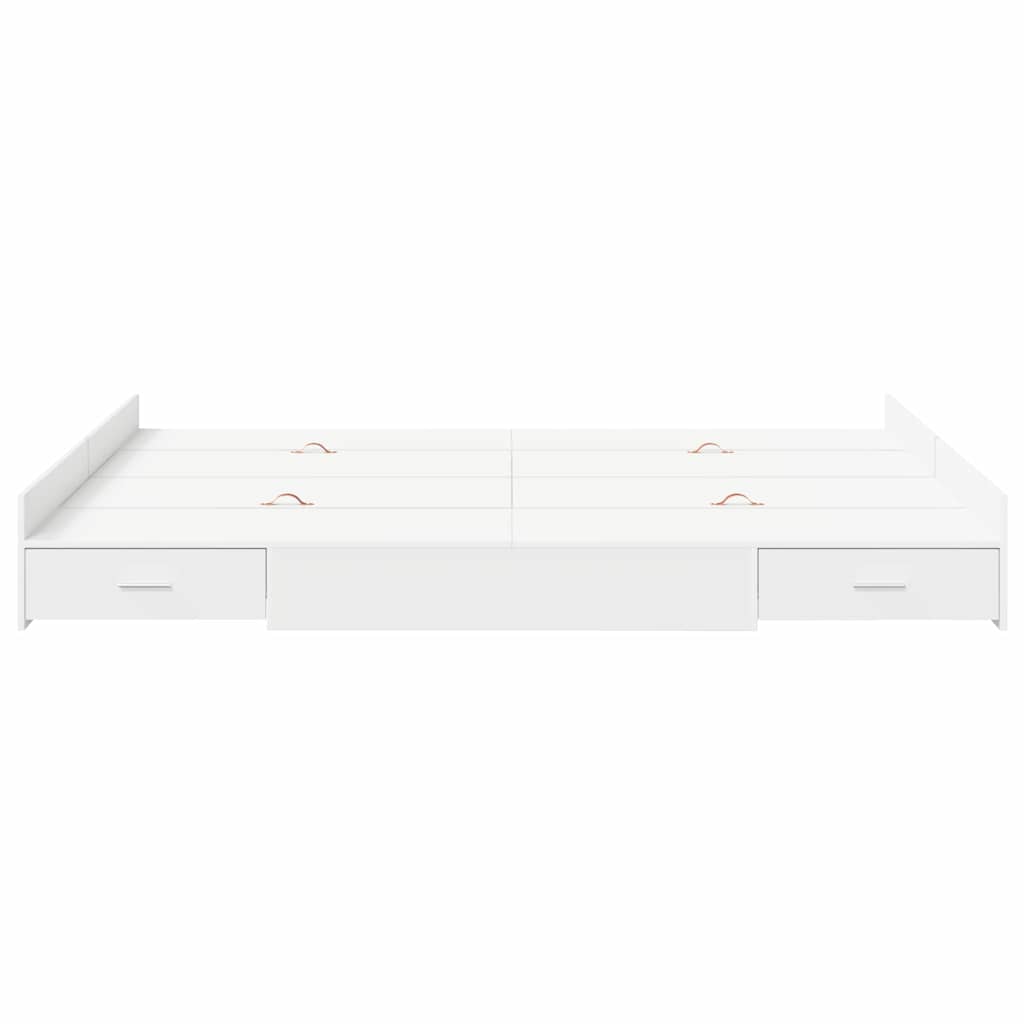 Struttura letto con contenitore Bianco 140 x 190 cm | homemem39