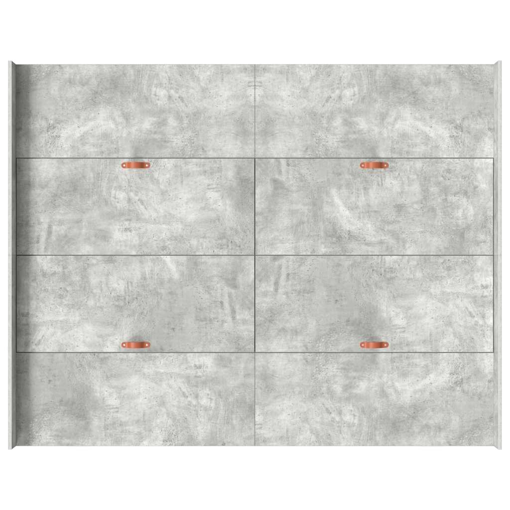 Struttura letto con contenitore Grigio cemento 140 x 190 cm | homemem39