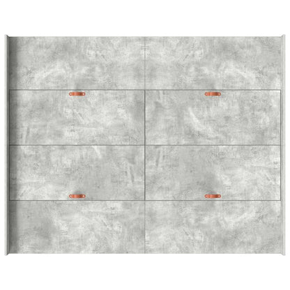 Struttura letto con contenitore Grigio cemento 140 x 190 cm | homemem39