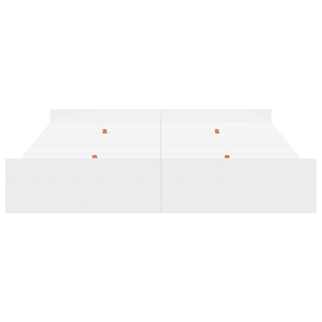 Struttura letto con contenitore Bianco 135 x 190 cm | homemem39