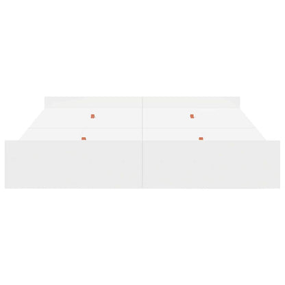 Struttura letto con contenitore Bianco 135 x 190 cm | homemem39