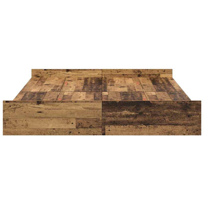 Struttura letto con contenitore Legno vecchio 135 x 190 cm