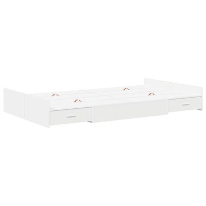 Struttura letto con contenitore Bianco 120 x 190 cm | homemem39