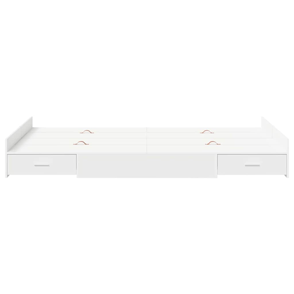 Struttura letto con contenitore Bianco 120 x 190 cm | homemem39