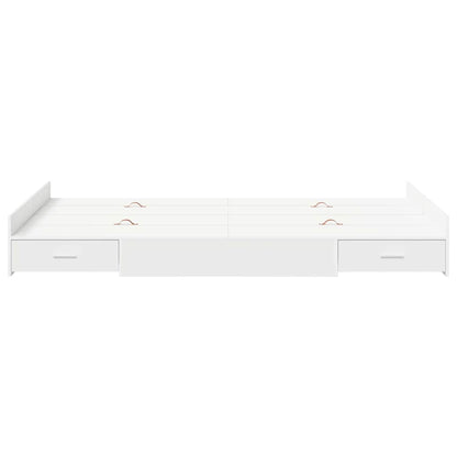 Struttura letto con contenitore Bianco 120 x 190 cm | homemem39