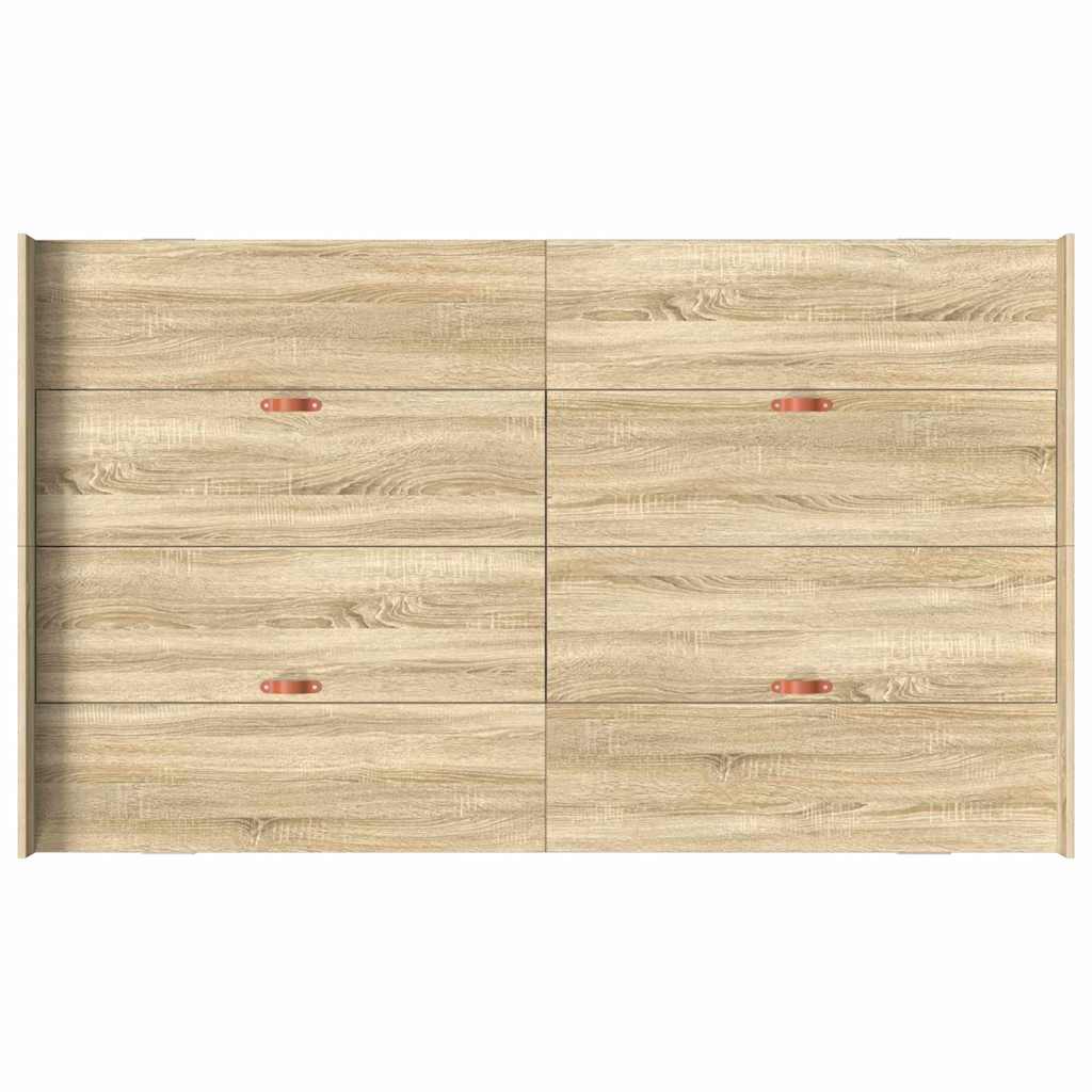 Struttura letto con contenitore Rovere Sonoma 120 x 190 cm