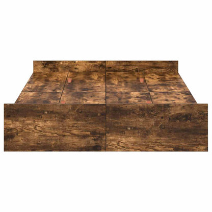Struttura letto con contenitore Rovere fumé 120 x 190 cm