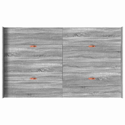 Struttura letto con contenitore Grigio Sonoma 120 x 190 cm