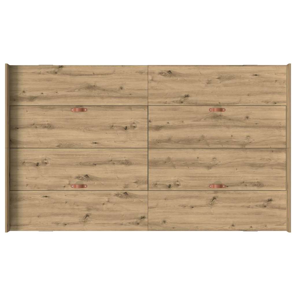 Struttura letto con contenitore Rovere artigianale 120 x 190 cm | homemem39