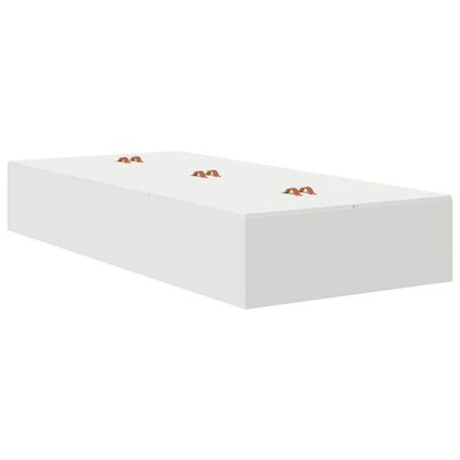 Struttura letto con contenitore Bianco 100 x 200 cm | homemem39