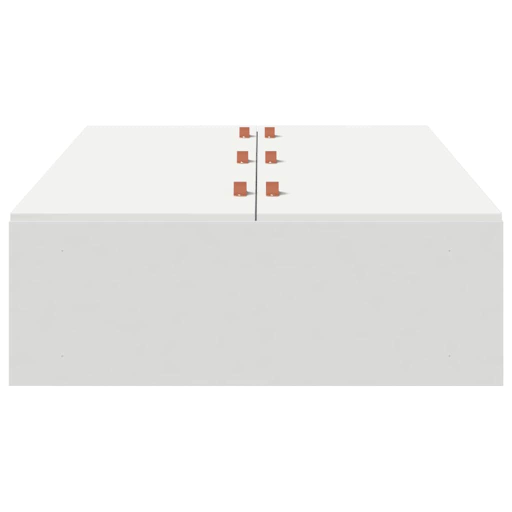 Struttura letto con contenitore Bianco 100 x 200 cm | homemem39