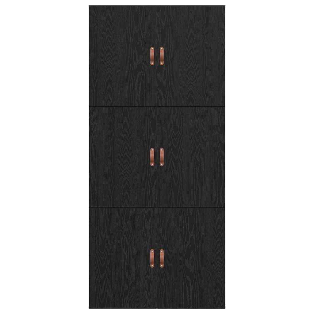 Struttura letto con contenitore Rovere Nero 100 x 200 cm | homemem39