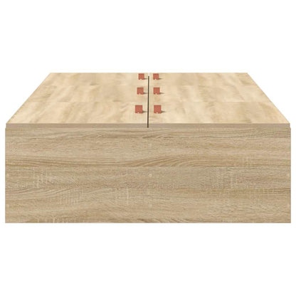 Struttura letto con contenitore Rovere Sonoma 100 x 200 cm | homemem39